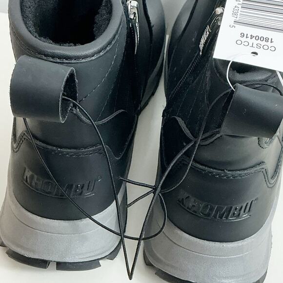 Khombu Dusk Womens Boots Lined All Weather Zip Up Black Grey 7 - Picture 6 of 7